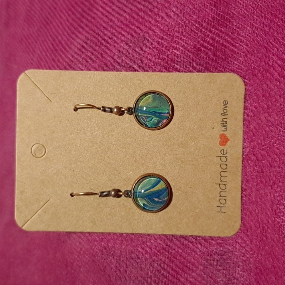Abstract Drop Earrings